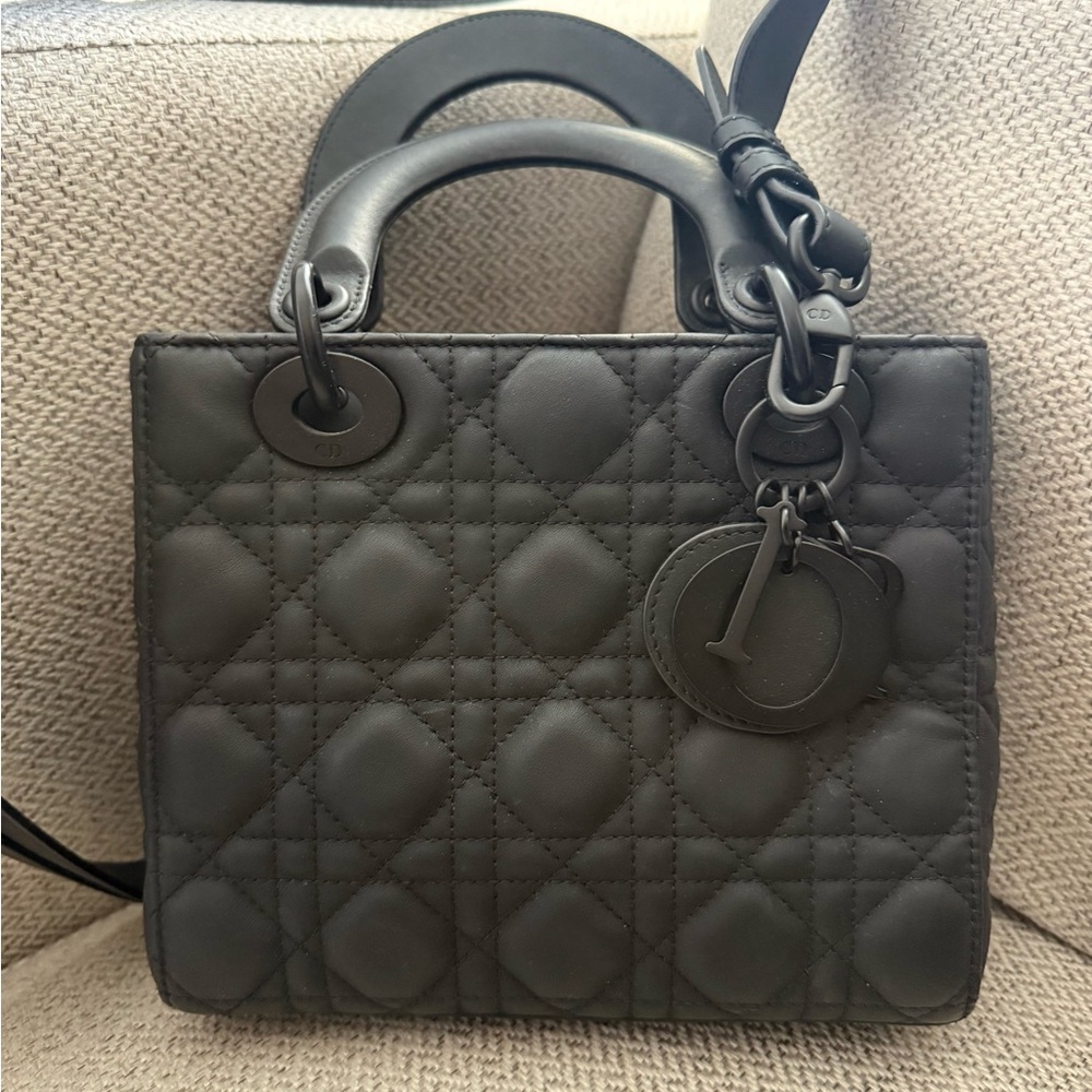 Dior Black Quilted Mini Bag